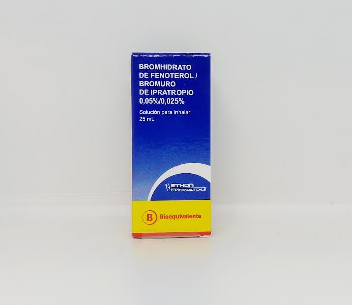 Fenoterol / Bromuro de Ipratropio 0,05%/0,025% solución para inhalación x 25 mL ETHON